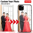 JURCHEN персонализированный Чехол для телефона на заказ для iPhone 13 12 Mini 6 7 8 Plus X 11 Pro XS MAX XR 5 6S SE 2020 Обложка с именем фото