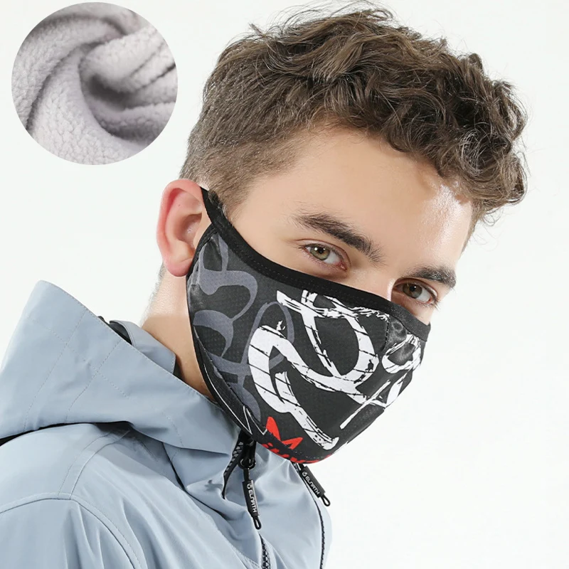 

Зимняя флисовая термомаска для лица, дышащая ветрозащитная Пылезащитная маска для лица для езды на велосипеде, мотоцикле, велосипеде, лыжные маски