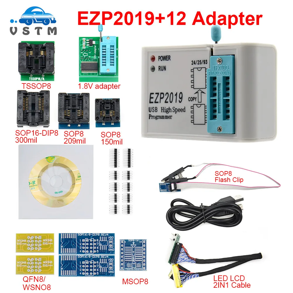 Заводская цена! Высокоскоростной USB программатор EZP2019 SPI с поддержкой 24 25 93 EEPROM чип