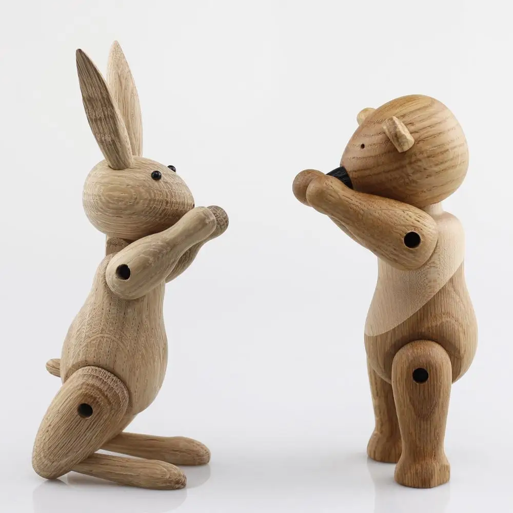Оригинальный дизайн в скандинавском стиле Искусственный Кролик статуэтки для