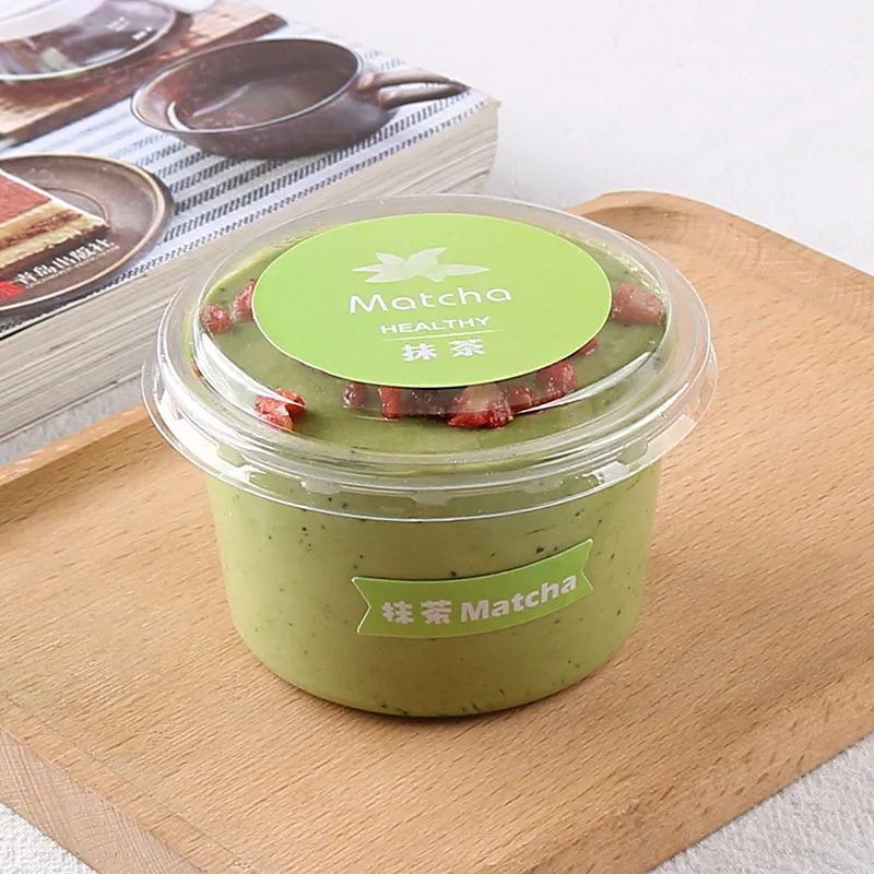 50 шт круглая маленькая пластиковая чашка для мороженого 150 мл прозрачные