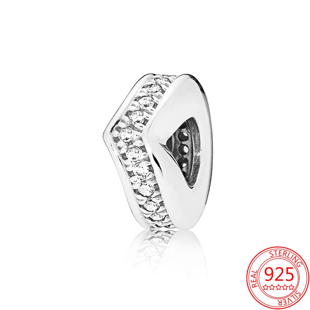 

925 пробы серебро Ослепительная Wish Серебряный Кулон Шарм, соответственные Пандоре обаятельные браслеты ко Дню Святого Валентина браслет "сд...