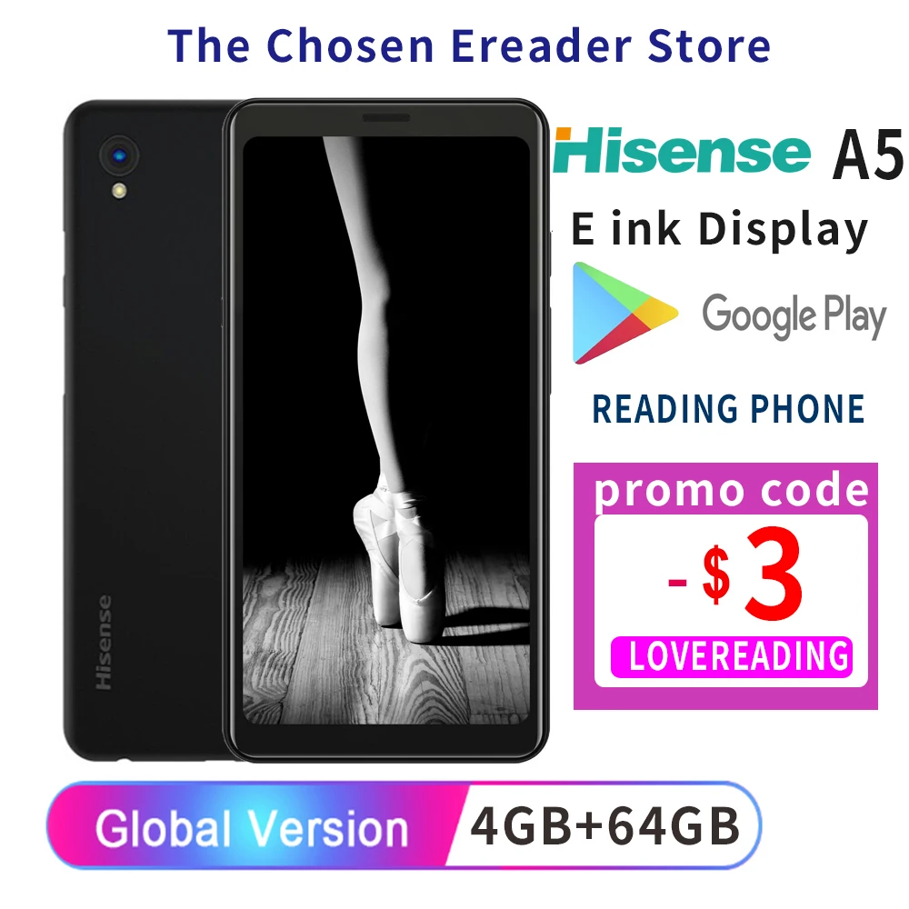 Google Play Hisense A5 Facenote F1 EInk экран дисплея сотовый телефон электронная книга Android 9