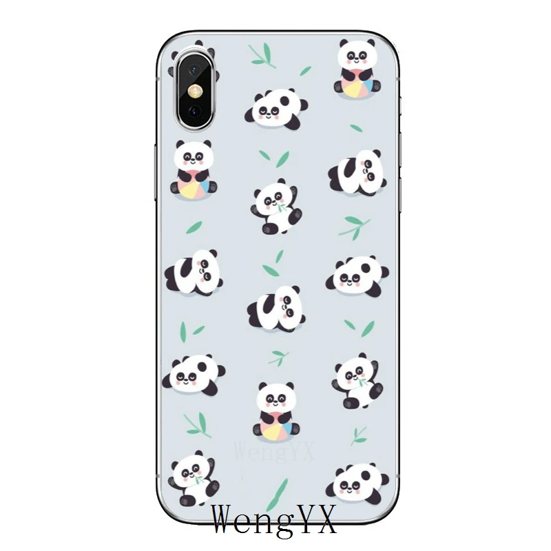 cute panda pattern Heart Lover cover case For Samsung Galaxy S10e Lite S9 S8 S7 S6 edge Plus S5 S4 S3 Note 10 9 8 5 4 mini | Мобильные