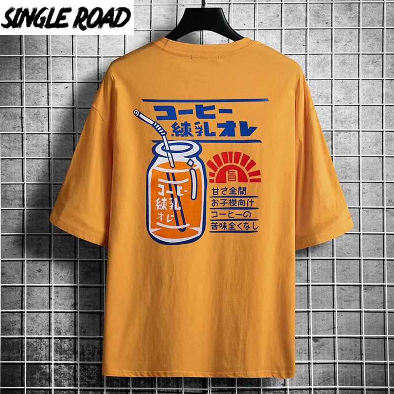 Мужская и женская футболка SingleRoad летняя большого размера в стиле хип-хоп
