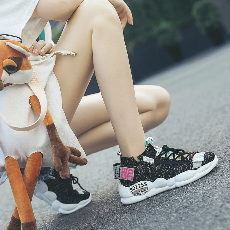 

Женские кроссовки на шнуровке XEK, модная повседневная обувь для тренировок на улице, YYJ46, 2019