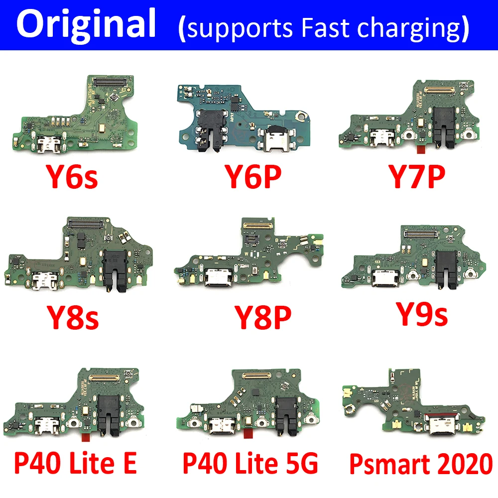 

Original USB Charger Board Flex For Huawei Y7P Y6S Y6P Y8P Y8S Y7A Y9 2019 P40 Lite E 5G USB Port Connector Dock Charging Cable