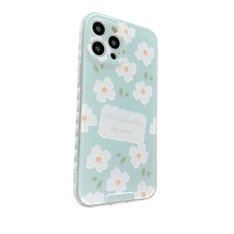 

Vintage Art Daisy Flower Label Phone Case For iPhone 12 Pro Max 11 Pro Max X Xs Max Xr 7 8 Puls SE 2020 Cases Soft TPU Cover