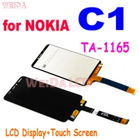 original lcd for nokia c1 lcd display touch screen digitizer assembly replacement part for nokia c1 ta 1165 lcd screen display