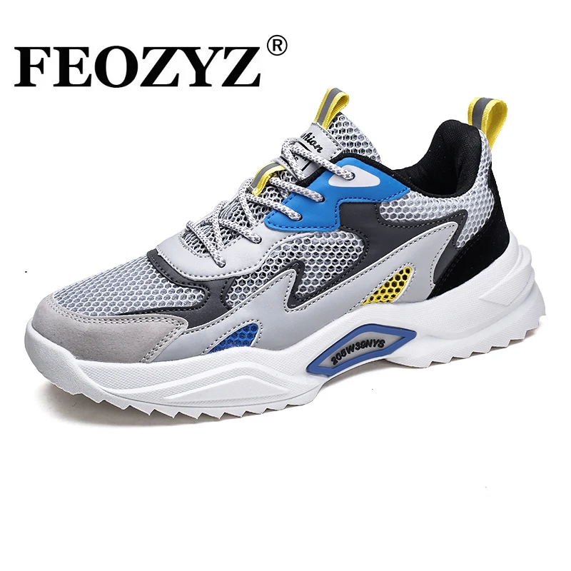

FEOZYZ Mesh Running Shoes For Lovers Breathable Unisex Sport Shoes Fashion Couples Sport Shoes Plus Size