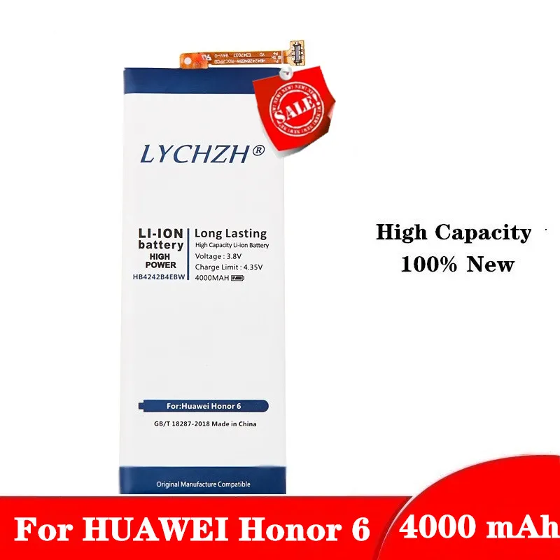 Горячий оригинал для Huawei HB4242B4EBW литий-ионный аккумулятор телефона honor 6 H60-L01 H60-L02