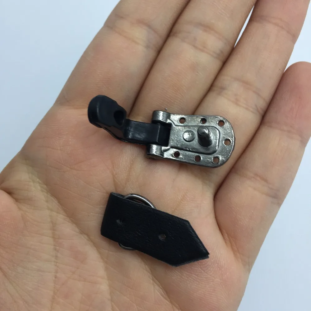 Красочные металлические/кожаные невидимые Unbuckled, DIY мешок крепежа ленты для шубы пряжки S0466H