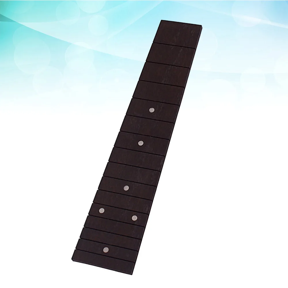 

Replacement inch Ukulele Fingerboard Ebony Fretboard for Concert Ukulele Guitar (Coffee)