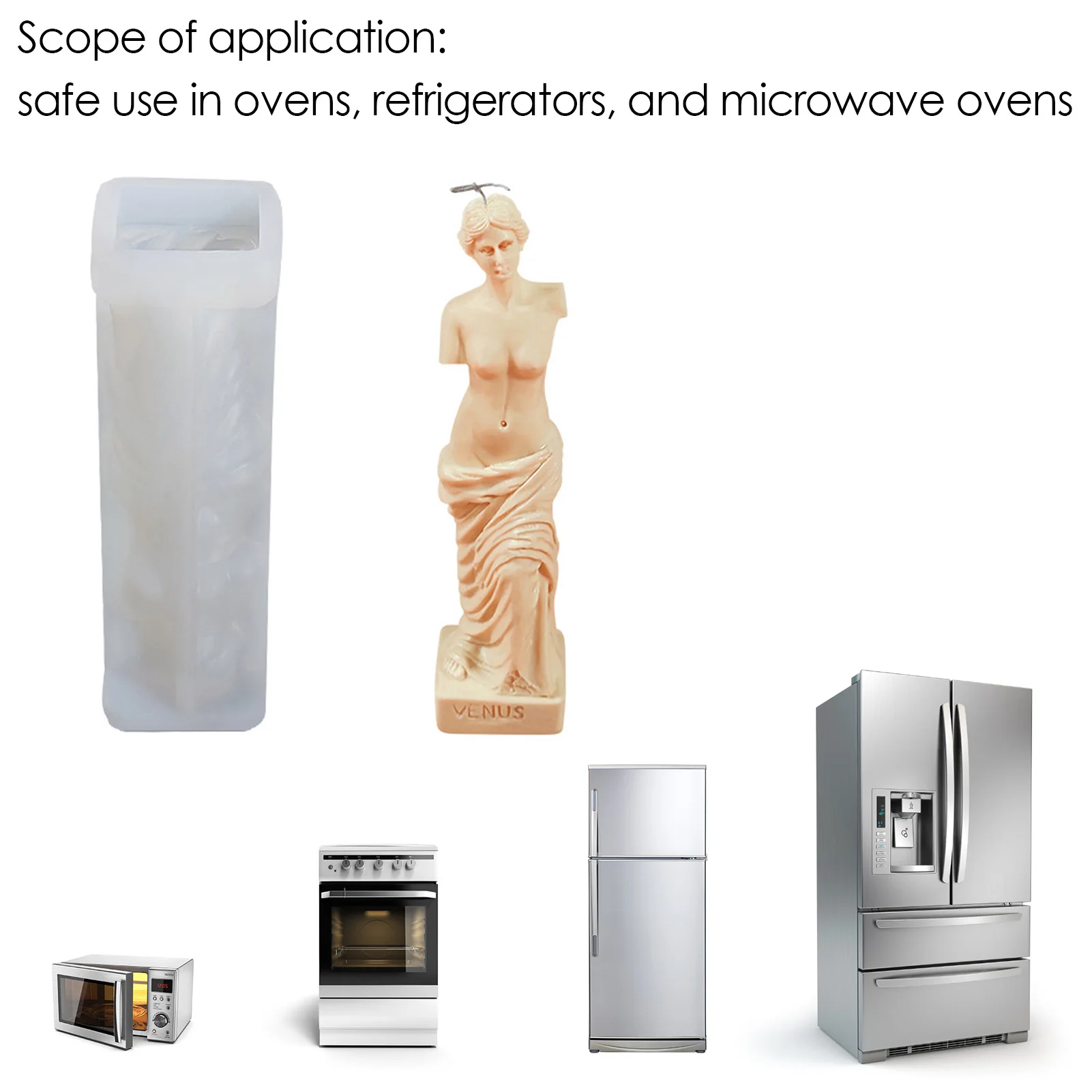 

Roman Column Silicone Candle Mold DIY Venus Scented Human Body Mold Candle Making Jars Art Sculpture Model Wax Mold Crafts Gifts