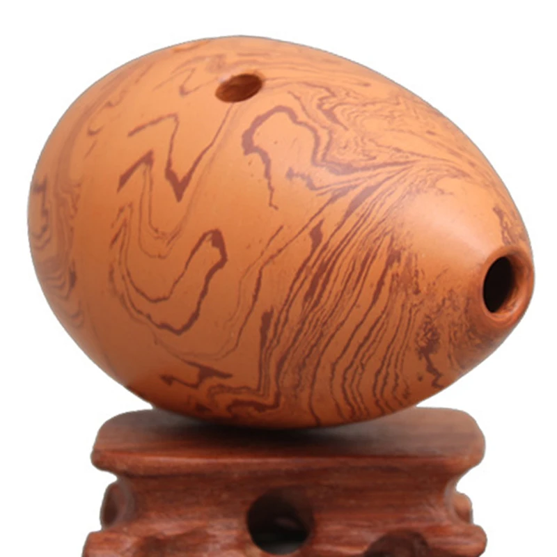 Полированная вручную антикварная глина с 8 отверстиями музыкальный инструмент Xun