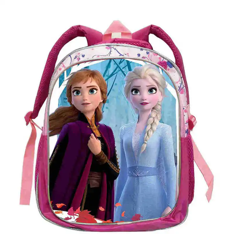 Disney New Kids Princess schoolbag Elsa girls boys children Cartoon backpack kindergarten School Bags | Багаж и сумки