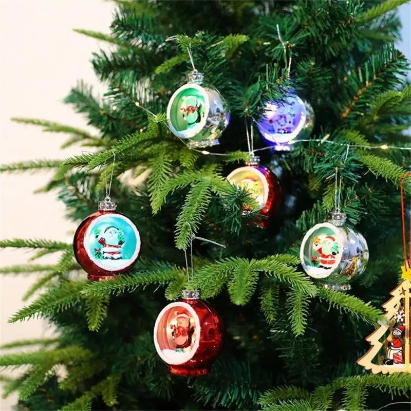 

LED Hollow Christmas Ball Xmas Tree Hanging Pendant Ambient Lamp Christmas Decorations Night Light Home New Year 2022 Supplies