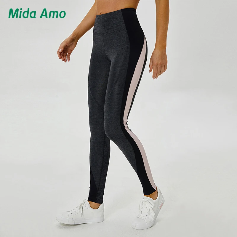 KFDD Лоскутные тренировочные штаны для йоги спортивные фитнеса контроля животика