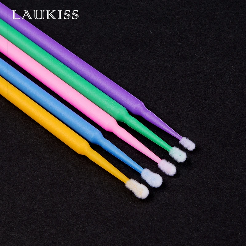 Laukiss100/200 шт микро одноразовые ресницы для наращивания чистые кисти