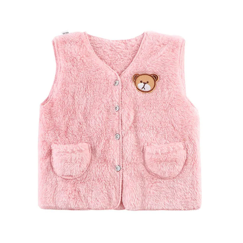 

Fashion Children's Clothing Boy Vest Double-sided Solid Color Vest for Girl Spring & Autumn Sleeveless Baby Boys Coat 1-4 Years