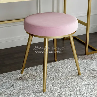 Nordic Dressing Table Stool Simple Modern Net Red Ins Makeup Chair Iron Bedroom |