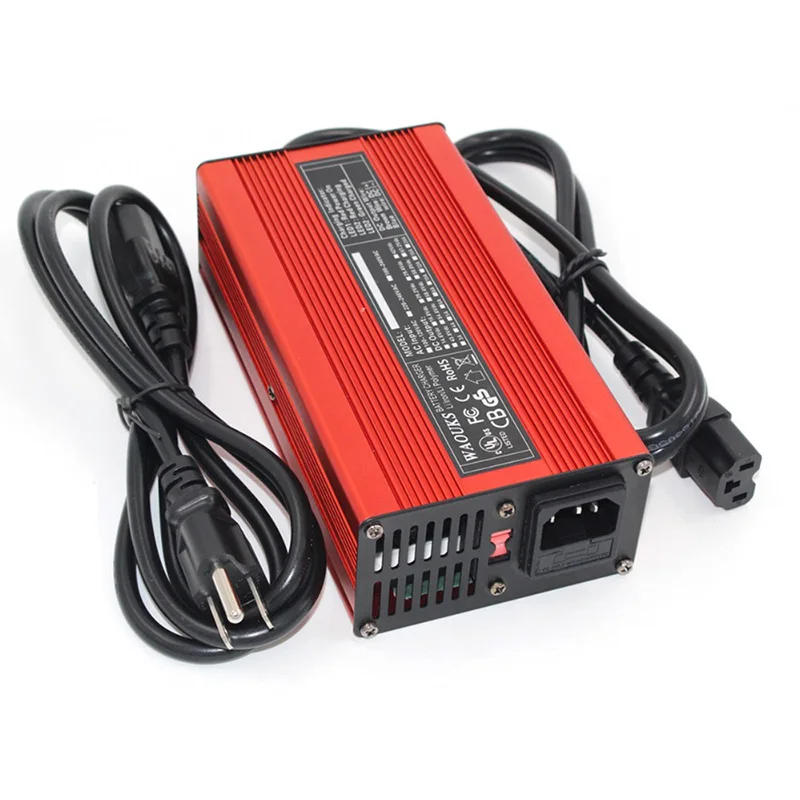 58 4 V 3A LiFePO4 Батарея Зарядное устройство для 16S 48V с охлаждающим вентилятором