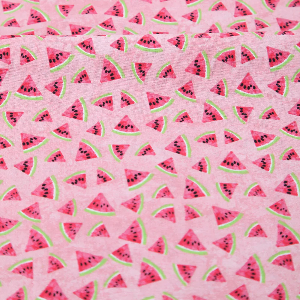 90x155 см принт арбуза хлопковая ткань стеганая швейный материал для DIY Лоскутная