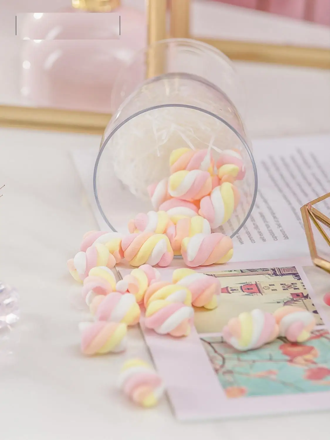 Simulation twisted cotton candy fake dessert cake baking decorative candy model shooting props window display ornaments