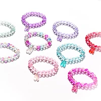 color bear pendant lucky crystal bracelet friendship crystal bracelet cute bear bracelets