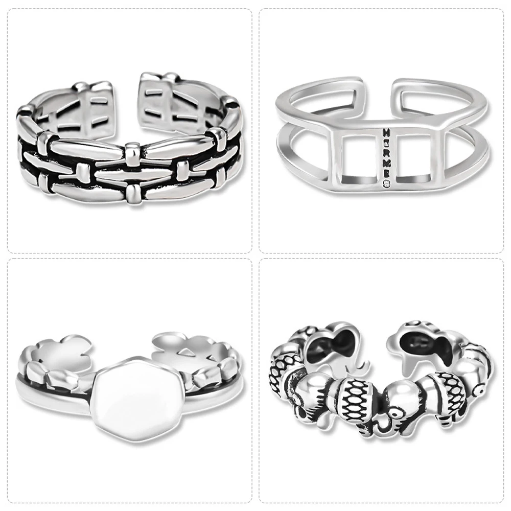 

2021 Unique Punk Rock Adjustable Ring Restoring Ancient Ways Of Fashion And Personality Boy Girl Party Jewelry Gifts Of Jewelry