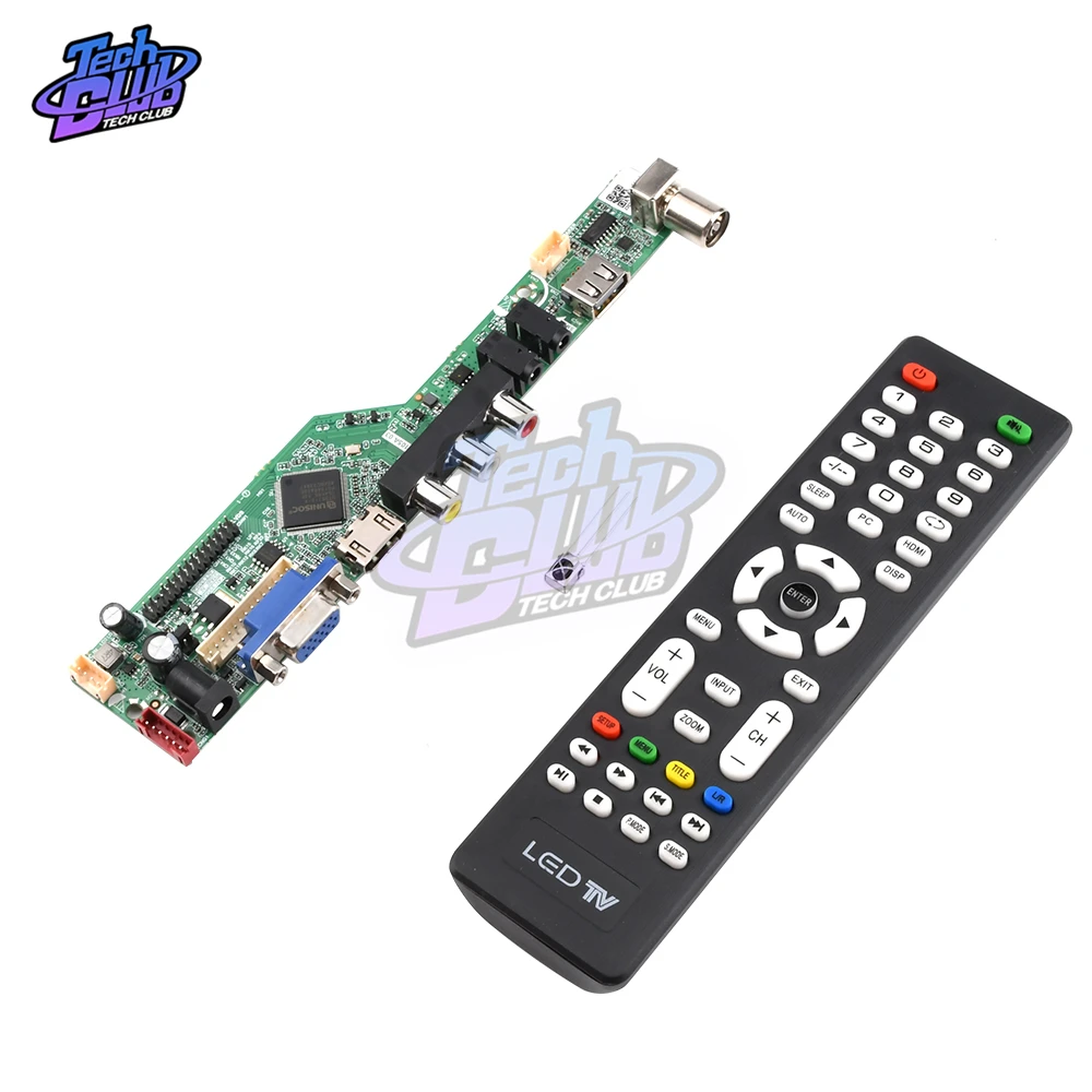 Универсальный ЖК-контроллер плата разрешение ТВ материнская VGA HDMI AV TV USB