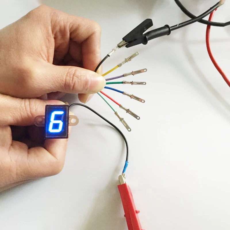 6 Скорость с NR шестерни черный Универсальный мотоцикл цифровой Дисплей