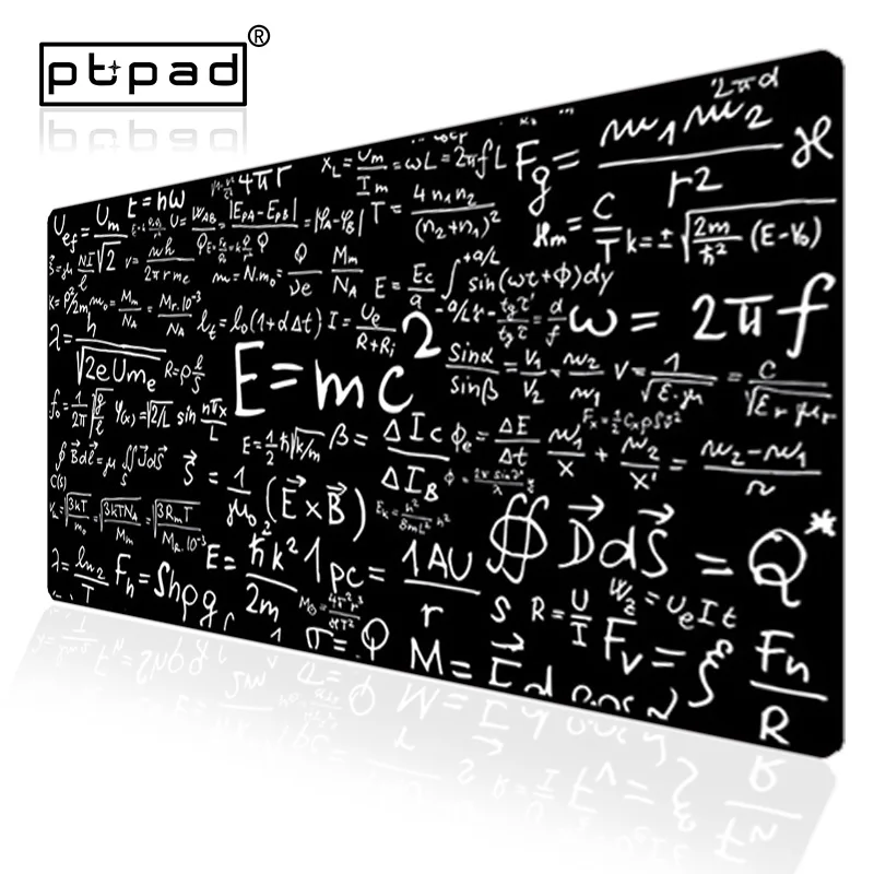 Большой компьютерный коврик для мыши 800*400*2 мм с геометрической формулой Lockedge