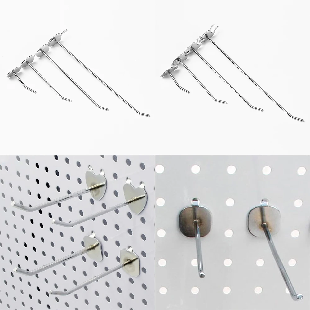 Прочная витрина для супермаркета 5 шт. одиночная вешалка Pegboard крючки дисплея