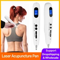 newst electric acupuncture pen meridian energy pen pain relief point detector device massage gun health products laser therapy