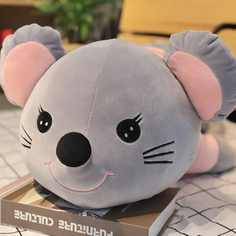

1pc 100CM Lovely Stuffed Down Cotton Mouse Plush Toys Lovely Soft Animal Mouse Pillow Cushion Children Baby Cute Sleeping Dolls