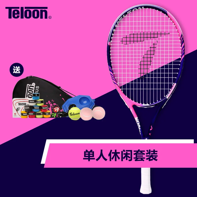 Teloon Теннисная ракетка большого размера для женщин студенток начинающих легкая с
