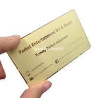 wholesale custom name laser cut metal business card