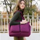 Женские Водонепроницаемые дорожные сумки с несколькими карманами, нейлоновая вместительная сумка-тоут через плечо для отдыха на открытом воздухе и походов