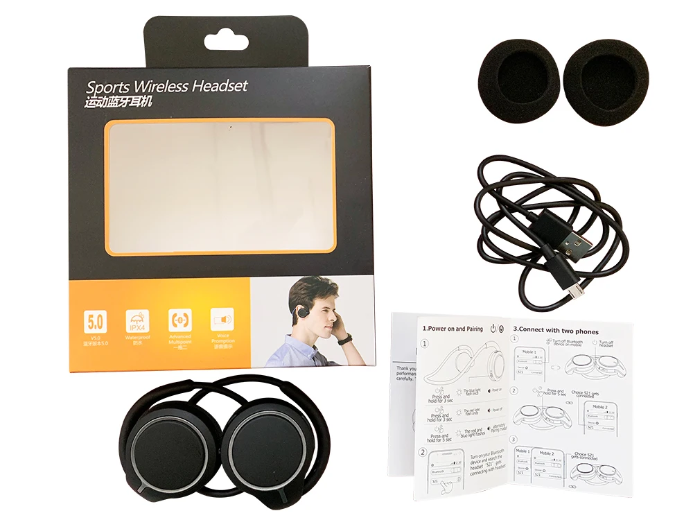 Новые Mitvaz S21(обновленная версия A6) Bluetooth 5,0 спортивные наушники для бега портативные беспроводные наушники