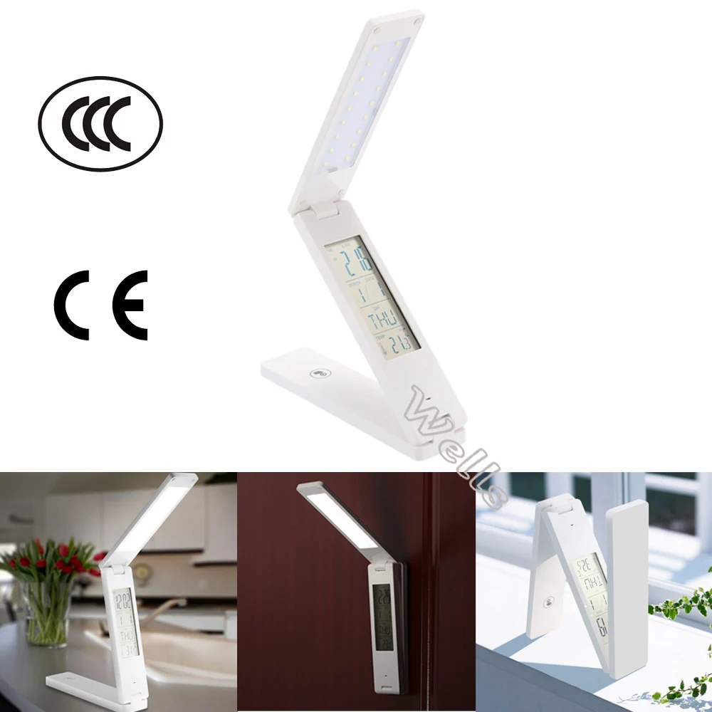 Складной светодиодный настольная лампа перезаряжаемый сенсорный контроль