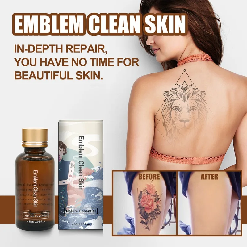 

Tattoo Color Body Tattoo Cleaning Liquid Tattoo Removal Cream Moisturize Skin Tattoos Remover Gel 30ml