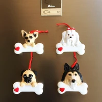 qiqipp japan travel souvenirs cute three dimensional puppy decoration magnet fridge magnet