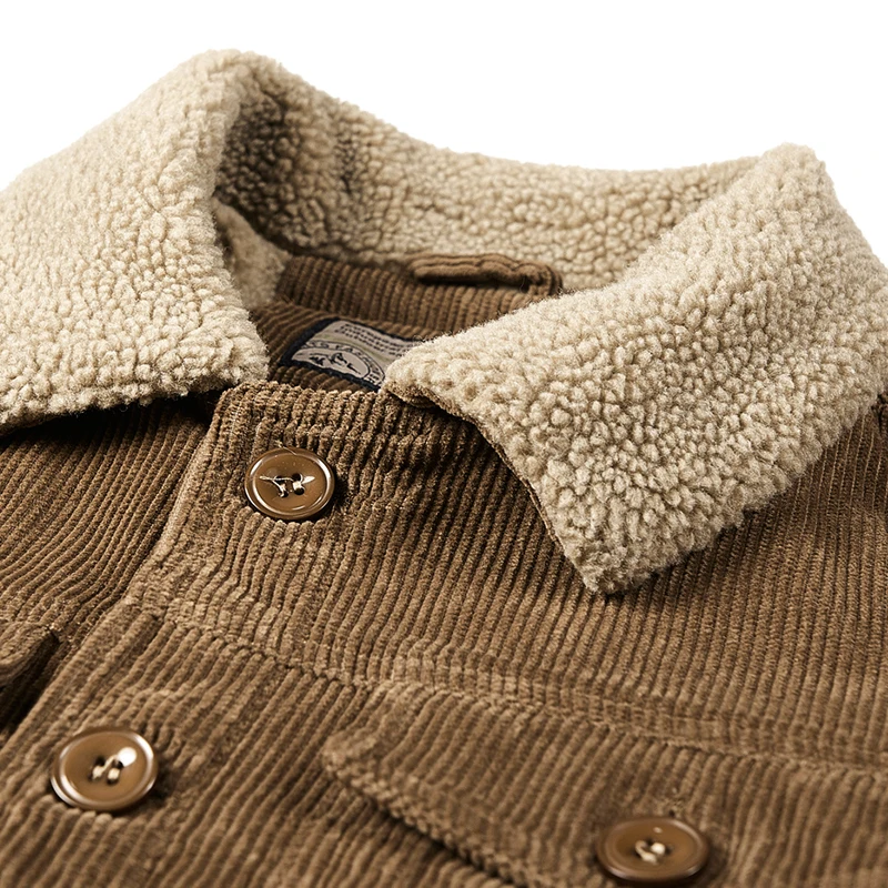 Winter parka men M-5XL New Jackets Mens Plus velvet thickening Corduroy Men's coats Business casual warm middle aged coat 2116