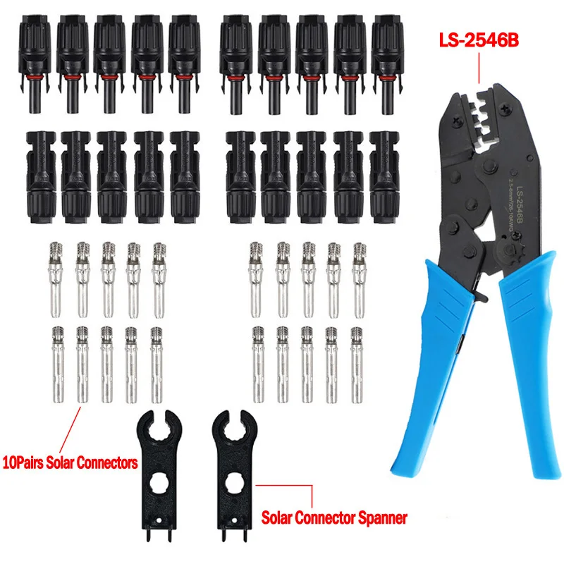 Набор инструментов для обжима солнечных батарей 2 5-мм²/AWG26-10 | Строительство и
