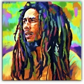 

Африканский портрет 24 дюйма картина маслом Бесплатная доставка