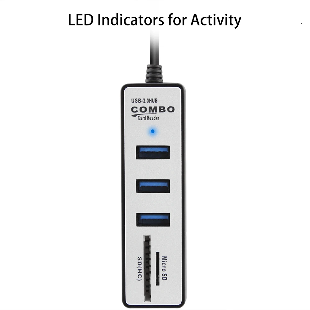 Диагональ 3 0 дюйма многопортовый Разветвитель Usb 2 Hab Micro SD/TF кардридер мини