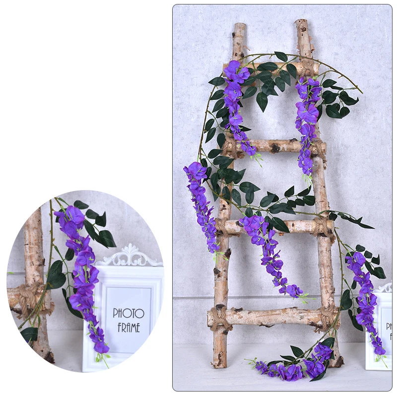 Искусственная гирлянда из шелковой ткани искусственный цветок орнамент