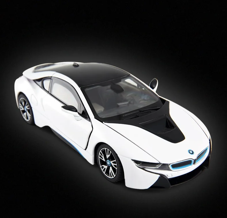Лицензионная Высококачественная статическая модель автомобиля 1:24 Diecast I8 Concept Sports