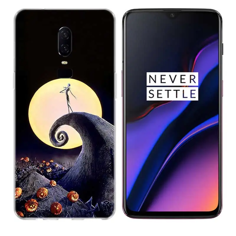 Happy Halloween Luxury Soft TPU Silicone Phone Back Case For OnePlus One Plus 7 Pro 5 5T 6T 6 Fundas Printed Cover Coque |